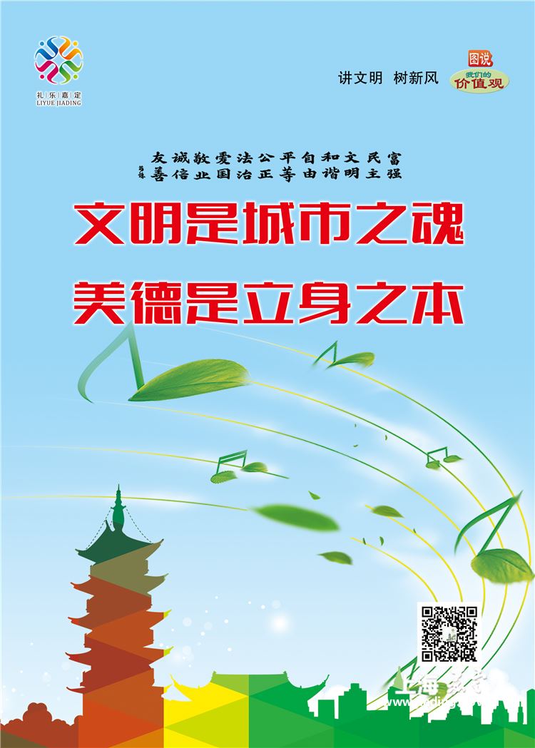 【海报】文明城区你我共创_公益宣传_文明风采_嘉定区