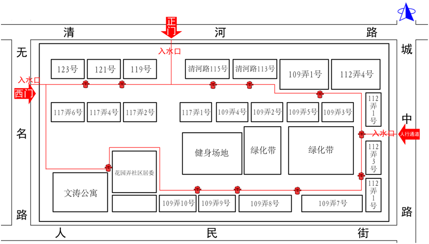 民园小区消防空管布设管道和点位图相关负责人介绍,今年,嘉定镇
