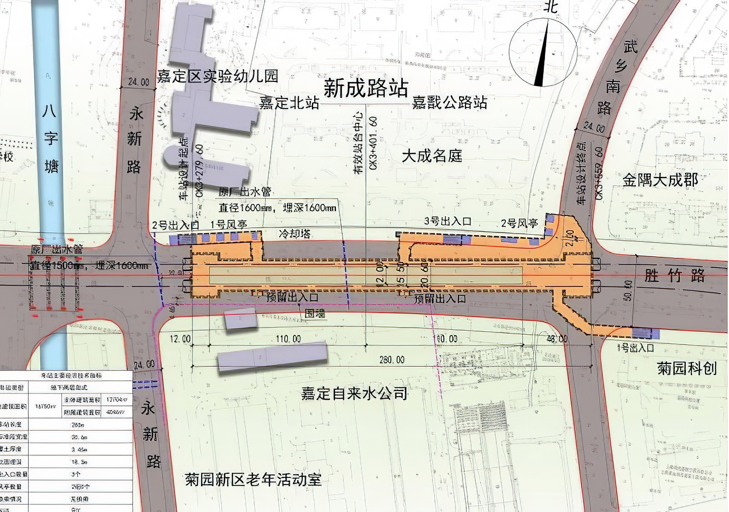 上海轨道交通市域线嘉闵线工程是上海市域网络中南北向的骨架线路