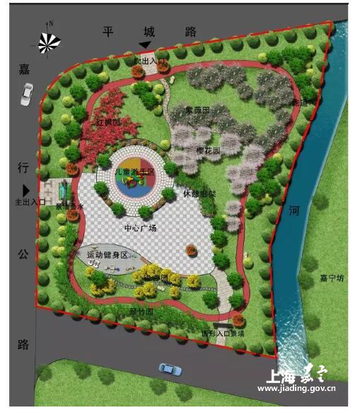 改建后公园平面图