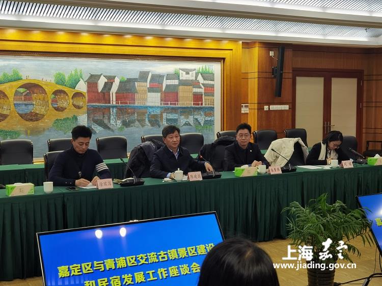 嘉定区文化旅游局局长姚伟,副局长宋振宇,金芬,南翔