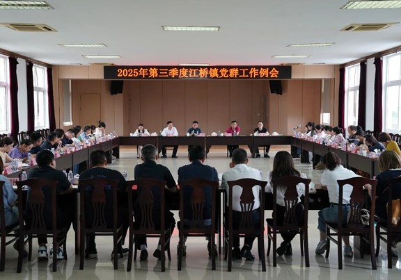 紧盯目标再冲刺，凝心聚力促提升，江桥镇召开三季度党群工作例会